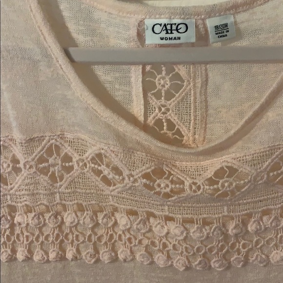 Long sleeve light pink or creme looking top - Picture 2 of 5